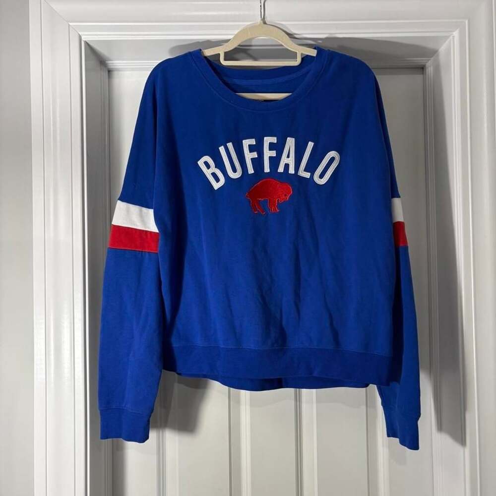 NFL Team Apparel Buffalo Bills Crewneck Sweatshirt Large